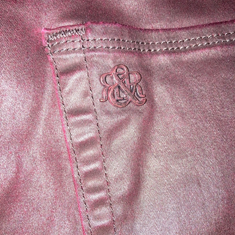 EUC Rock & Republic faux leather jeans
